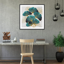 Charger l'image dans la galerie, Feuille - diamant rond complet - 40x40cm