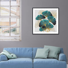 Charger l'image dans la galerie, Feuille - diamant rond complet - 40x40cm