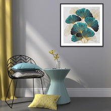 Charger l'image dans la galerie, Feuille - diamant rond complet - 40x40cm