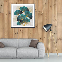 Charger l'image dans la galerie, Feuille - diamant rond complet - 40x40cm