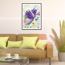 Charger l'image dans la galerie, Papillon - diamant rond complet - 30x40cm