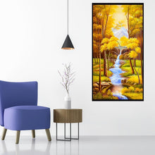 Charger l'image dans la galerie, Paysage d’automne - diamant rond complet - 55x100cm