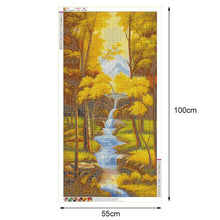 Charger l'image dans la galerie, Paysage d’automne - diamant rond complet - 55x100cm