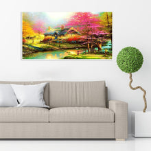 Charger l'image dans la galerie, Paysage - diamant rond complet - 55x100cm