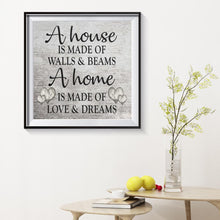 Charger l'image dans la galerie, Lettre - diamant rond complet - 30x30cm