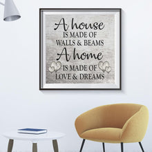 Charger l'image dans la galerie, Lettre - diamant rond complet - 30x30cm