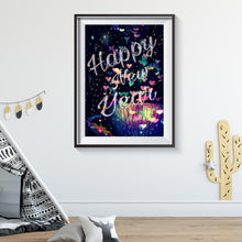 Charger l'image dans la galerie, Lettre - diamant rond complet - 40x30cm