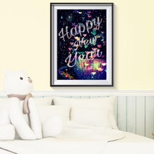 Charger l'image dans la galerie, Lettre - diamant rond complet - 40x30cm