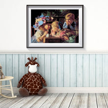 Charger l'image dans la galerie, Fille - diamant rond complet - 30x40cm