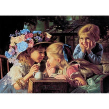 Charger l'image dans la galerie, Fille - diamant rond complet - 30x40cm