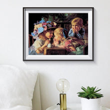 Charger l'image dans la galerie, Fille - diamant rond complet - 30x40cm