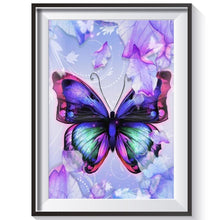 Charger l'image dans la galerie, Papillon - diamant rond complet - 40x30cm