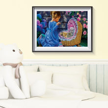 Charger l'image dans la galerie, Fille - diamant rond complet - 40x30cm