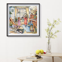 Charger l'image dans la galerie, Fille - diamant rond complet - 30x30cm