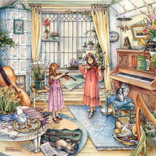 Charger l'image dans la galerie, Fille - diamant rond complet - 30x30cm