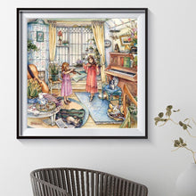 Charger l'image dans la galerie, Fille - diamant rond complet - 30x30cm