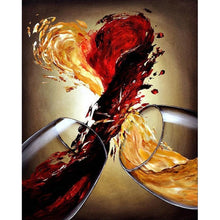 Charger l'image dans la galerie, Vin - diamant rond complet - 30x40cm