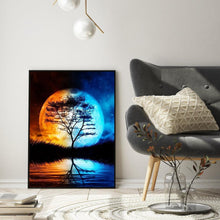 Charger l'image dans la galerie, Chambre à coucher lune - diamant rond complet - 30x40cm