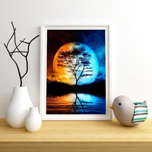 Charger l'image dans la galerie, Chambre à coucher lune - diamant rond complet - 30x40cm