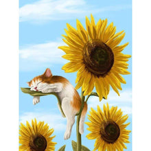 Charger l'image dans la galerie, Tournesol - diamant rond complet - 30x40cm