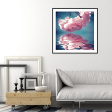 Charger l'image dans la galerie, Fleur - diamant rond complet - 30x30cm