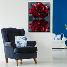 Charger l'image dans la galerie, Fleur - diamant rond complet - 30x40cm