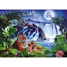 Charger l'image dans la galerie, Tigre - diamant rond complet - 30x40cm