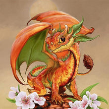 Charger l'image dans la galerie, Dragon - diamant rond complet - 30x30cm