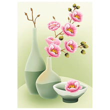 Charger l'image dans la galerie, Fleur - diamant rond complet - 30x40cm