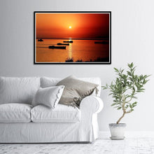 Charger l'image dans la galerie, Coucher du soleil - diamant rond complet - 30x40cm