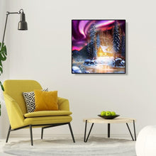 Charger l'image dans la galerie, Maison de neige - diamant rond complet - 30x30cm