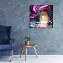 Charger l'image dans la galerie, Maison de neige - diamant rond complet - 30x30cm
