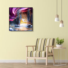 Charger l'image dans la galerie, Maison de neige - diamant rond complet - 30x30cm