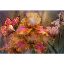 Charger l'image dans la galerie, Fleur - diamant rond complet - 40x30cm