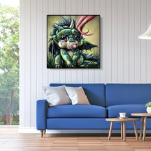 Charger l'image dans la galerie, Dinosaure - diamant rond complet - 30x30cm