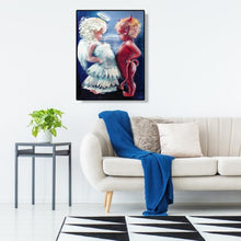 Charger l'image dans la galerie, Diable d’ange - diamant rond complet - 30x40cm