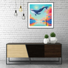 Charger l'image dans la galerie, Dolphin - diamant rond complet - 30x30cm