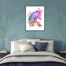 Charger l'image dans la galerie, Cheval - diamant rond complet - 30x40cm