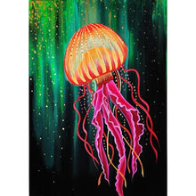 Charger l'image dans la galerie, Méduses - diamant rond complet - 30x40cm