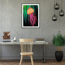 Charger l'image dans la galerie, Méduses - diamant rond complet - 30x40cm