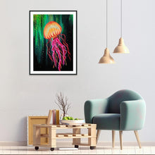 Charger l'image dans la galerie, Méduses - diamant rond complet - 30x40cm