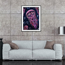 Charger l'image dans la galerie, Méduses - diamant rond complet - 30x40cm