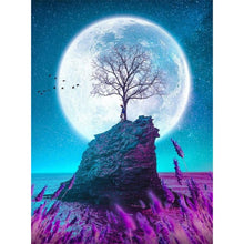 Charger l'image dans la galerie, Lune - diamant plein rond - 30x40cm