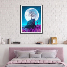 Charger l'image dans la galerie, Lune - diamant plein rond - 30x40cm