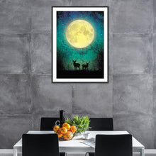 Charger l'image dans la galerie, Lune - diamant plein rond - 30x40cm
