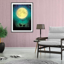 Charger l'image dans la galerie, Lune - diamant plein rond - 30x40cm