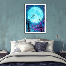 Charger l'image dans la galerie, Lune - diamant plein rond - 30x40cm