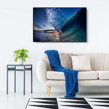 Charger l'image dans la galerie, Vagues océaniques - diamant rond complet - 40x30cm