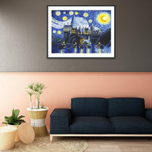 Charger l'image dans la galerie, Nuit étoilée - diamant rond complet - 30x40cm