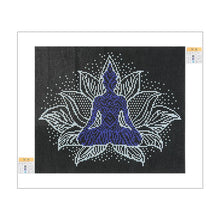 Charger l'image dans la galerie, Statue de Bouddha lumineuse - diamant rond complet -